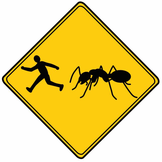 Road Sign- Giant Ant Cut Out Sculpture (Front)