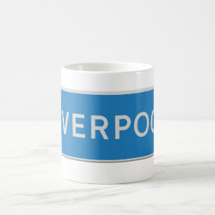 Road sign Liverpool Coffee Mug