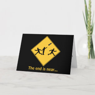Road Sign- Meteor Greeting Card- With Greeting Card