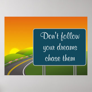 Road Sign Poster