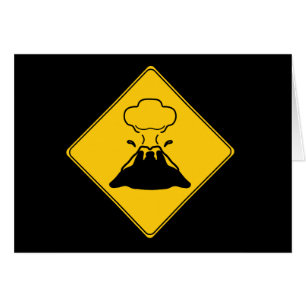 Road Sign- Volcano