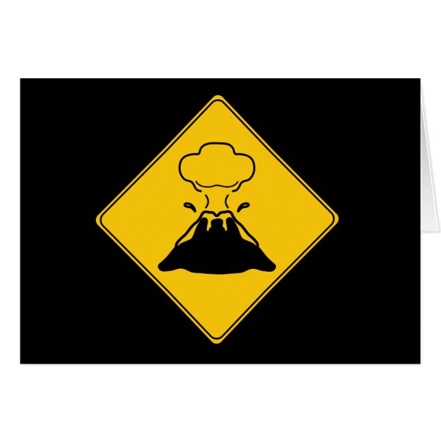 Road Sign- Volcano (Front Horizontal)