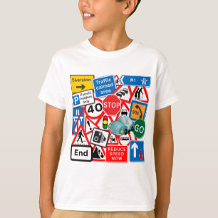 Road Signs and Cars T-Shirt