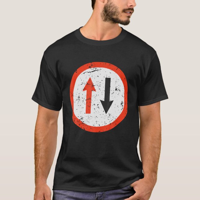 Road Signs Funny Street Signs Lazy Halloween T-Shirt (Front)
