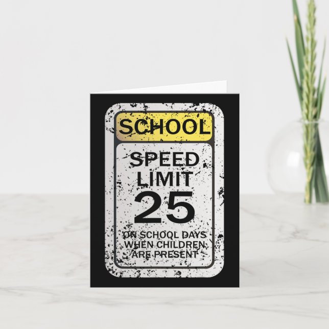 Road Signs Funny Traffic Signs Halloween Costume P Card (Front)