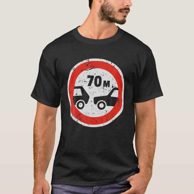 Road Signs Funny Traffic Signs Halloween Costume T-Shirt (Front)