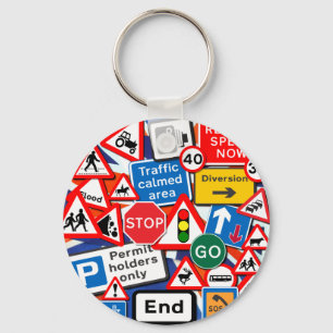 Road Signs Key Ring