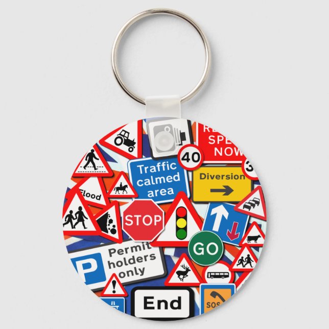 Road Signs Key Ring (Front)