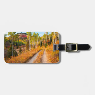 Road Through Autumn Colours Luggage Tag
