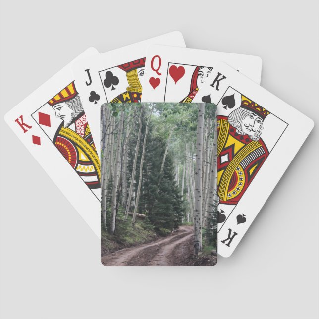 Road Through the Birch Playing Cards (Back)