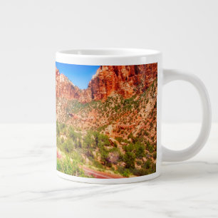Road Through Zion National Park Large Coffee Mug