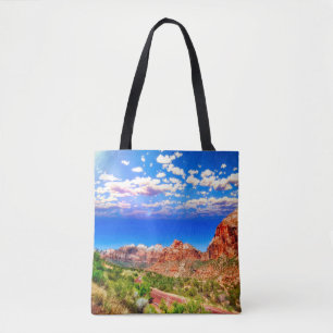 Road Through Zion National Park Tote Bag