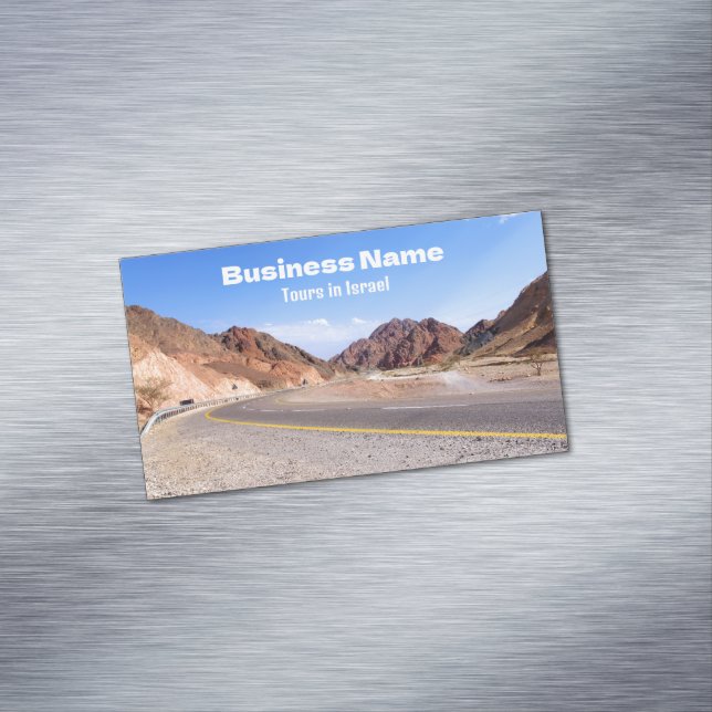Road to dead sea. customisable business cards (In Situ)