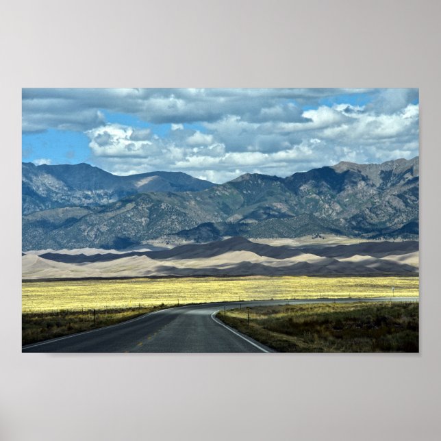 Road to Great Sand Dunes National Park, do Poster (Front)