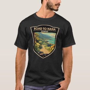 Road to Hana Maui Hawaii Travel Art Vintage T-Shirt