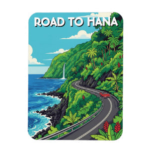 Road to hana Maui Hawaii Travel Magnet