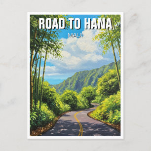 Road to hana Maui Hawaii Travel Postcard