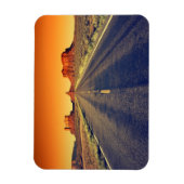 Road To Monument Valley At Sunset Magnet (Vertical)