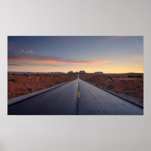 Road to Monument Valley Tribal Park Poster