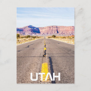 Road to monument valley utah postcard