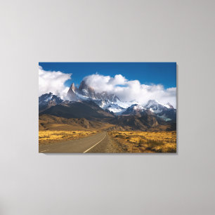 Road To Mount Fitzroy, Patagonia Canvas Print