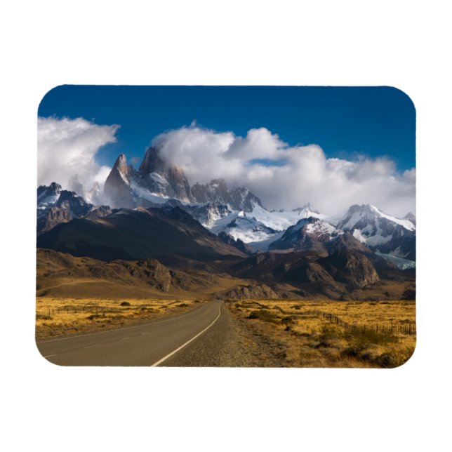 Road To Mount Fitzroy, Patagonia Magnet (Horizontal)