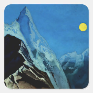 “Road to Nara” by Nicholas Roerich Square Sticker