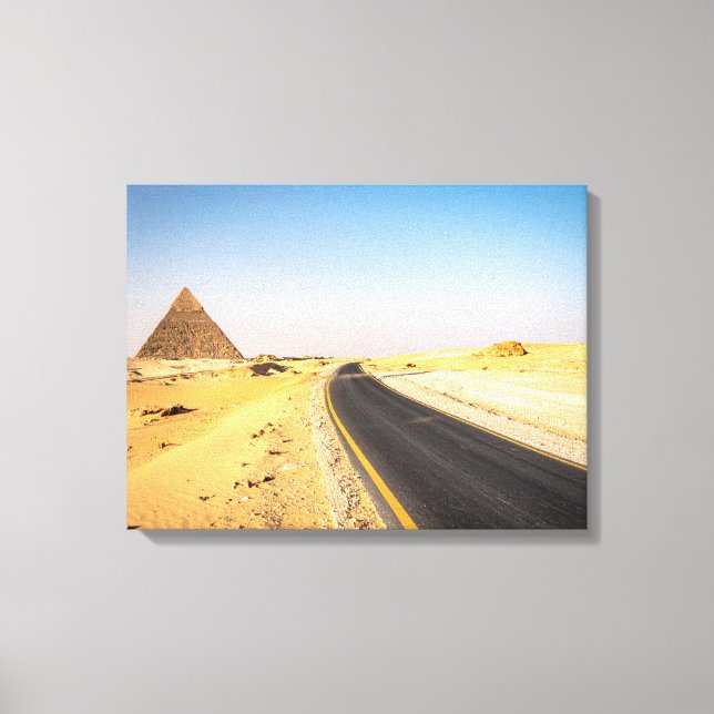 Road to Pyramids Canvas Print (Front)