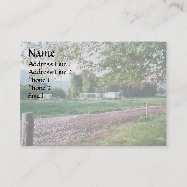 Road to Ranch Homes Business Card (Front)