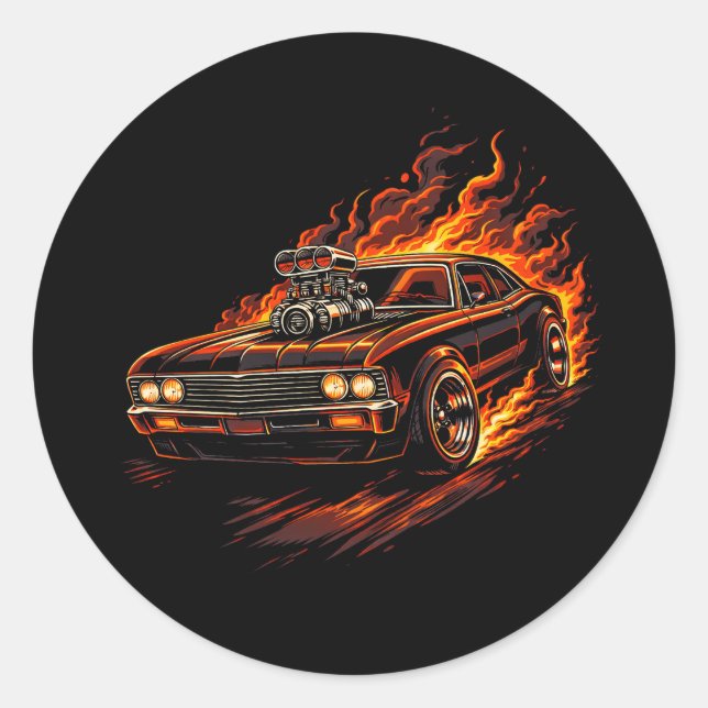 Road to Ruin Classic Round Sticker (Front)