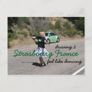 Road to Strasbourg France Postcard