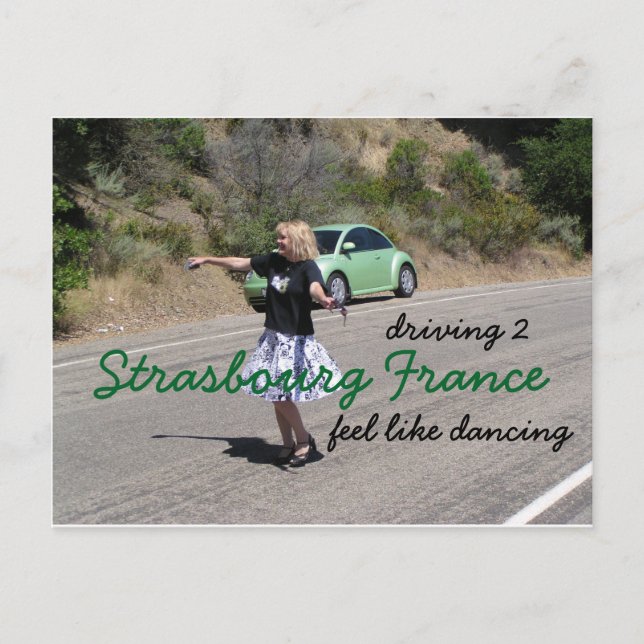 Road to Strasbourg France Postcard (Front)