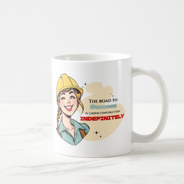 Road to Success Sassy Retro Demotivational Coffee Mug (Right)