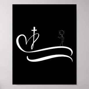 Road to the Cross - Dark Design Poster