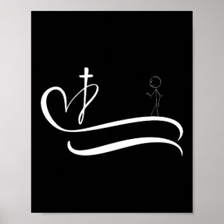 Road to the Cross - Dark Design Poster