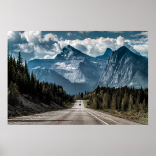 Road to the great mountainmountain,road,forest,tra poster