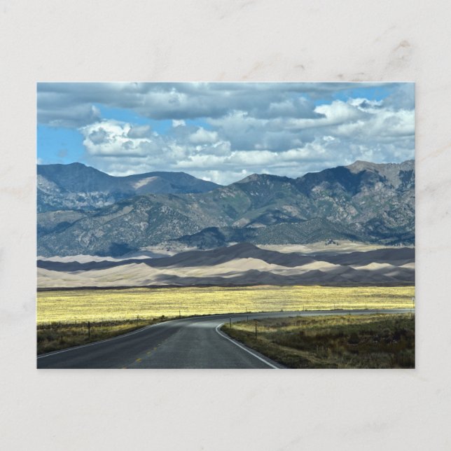 Road to the Great Sand Dunes National Park, CO Postcard (Front)