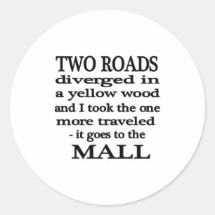 Road to the Mall Classic Round Sticker