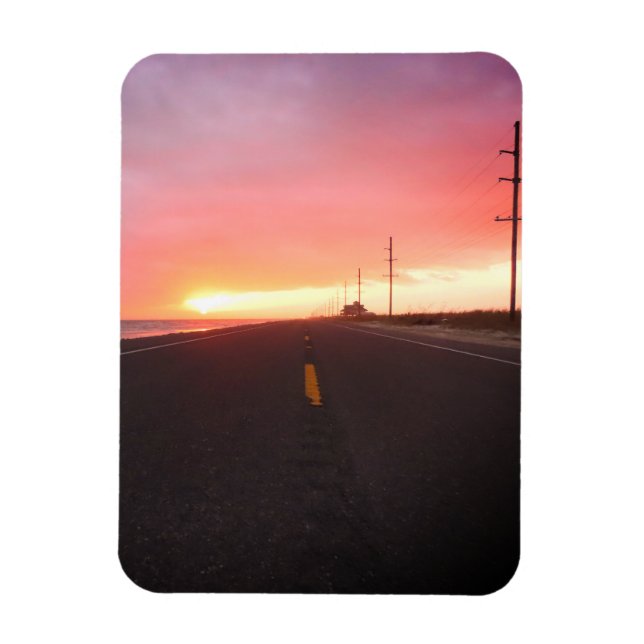 Road to the Sunset Magnet (Vertical)