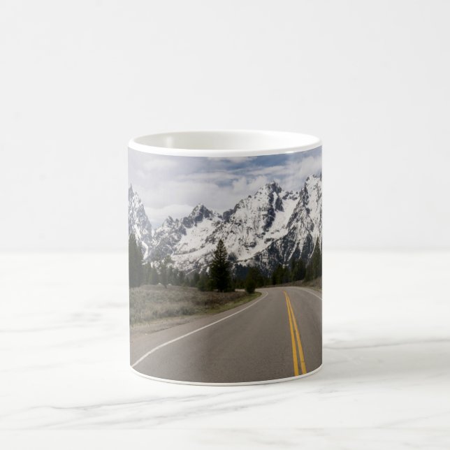 Road to the Teton Mountain Range Coffee Mug (Center)