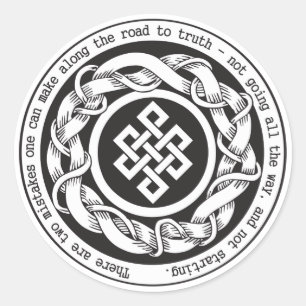 Road to Truth Endless Knot Classic Round Sticker