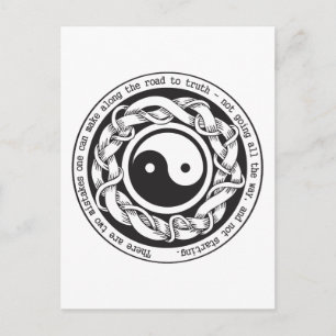 Road to Truth Yin Yang Postcard