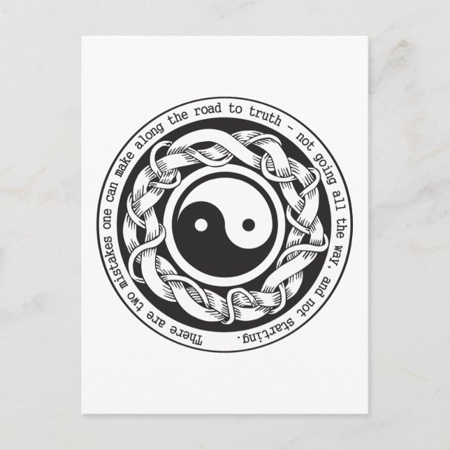 Road to Truth Yin Yang Postcard (Front)