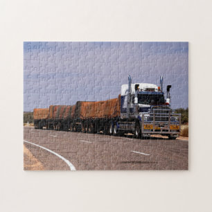 Road Train Truck Australia Lasseter Highway Jigsaw Puzzle