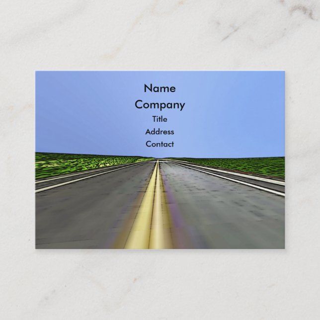 Road Travel Business Card (Front)