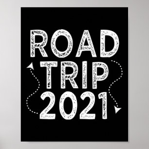 Road Trip 2021 Family Vacation Gear Poster