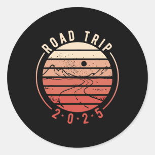 Road Trip 2025 2 Classic Round Sticker