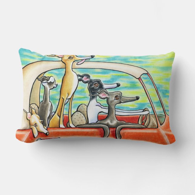 Road Trip by Andie Lumbar Cushion (Front)