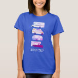 ROAD TRIP Campervan vanlife RV Trailer CUSTOM T-Shirt<br><div class="desc">Hit the road with this sweet tee with a vintage retro campervan trailer and truck camper. Customise it by adding your own text. Check my shop for more!</div>