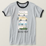 ROAD TRIP Campervan vanlife RV Trailer CUSTOMIZE T-Shirt<br><div class="desc">Hit the road with this sweet tee with a vintage retro campervan trailer and truck camper. Customise it by adding your own text. Check my shop for more!</div>